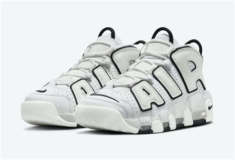 nike more uptempo schwarz weiß|Nike air more uptempo women's.